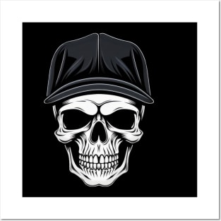 Skull with Cap Posters and Art